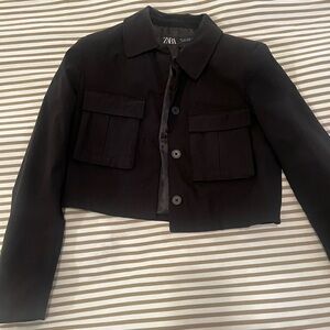 Zara Women's Black Utility Jacket